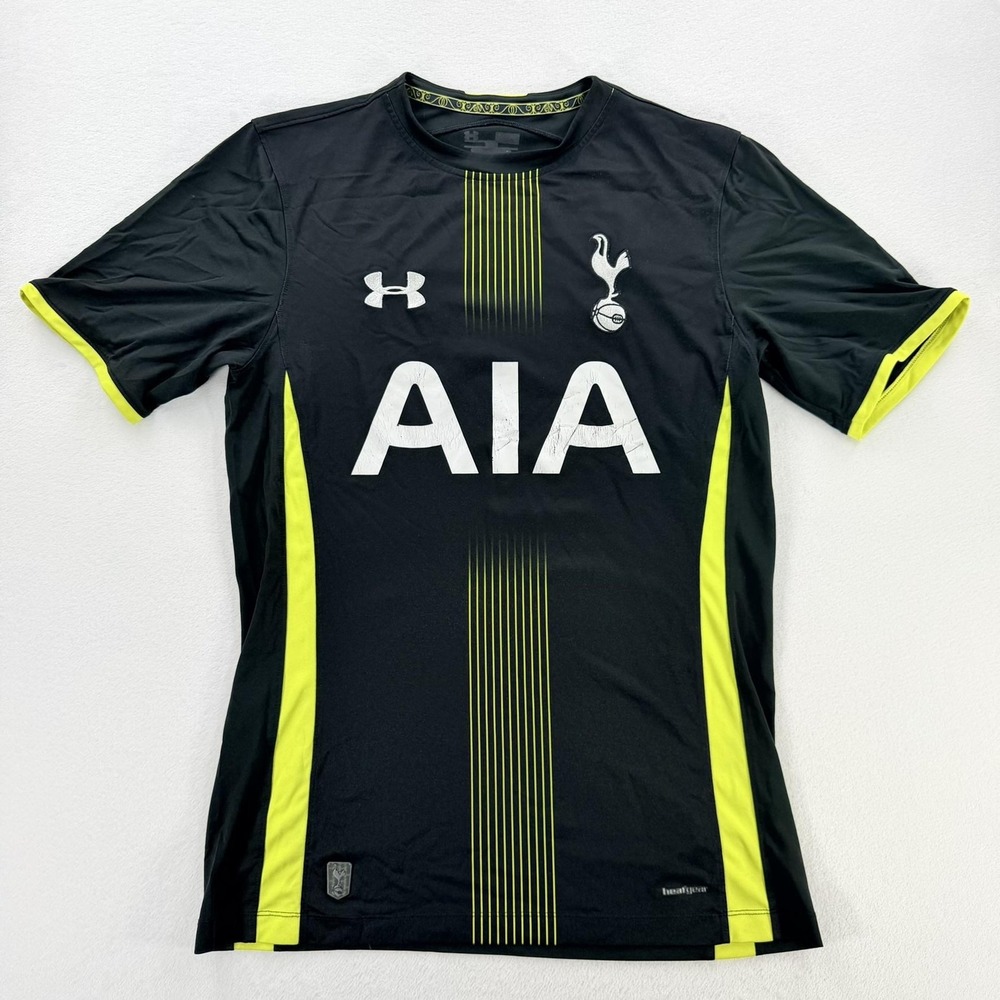 Tottenham Hotspur Jersey Mens Small Black Soccer Football Under Armour AIA